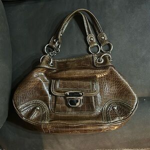 Kathy Van Zeeland brown leather purse